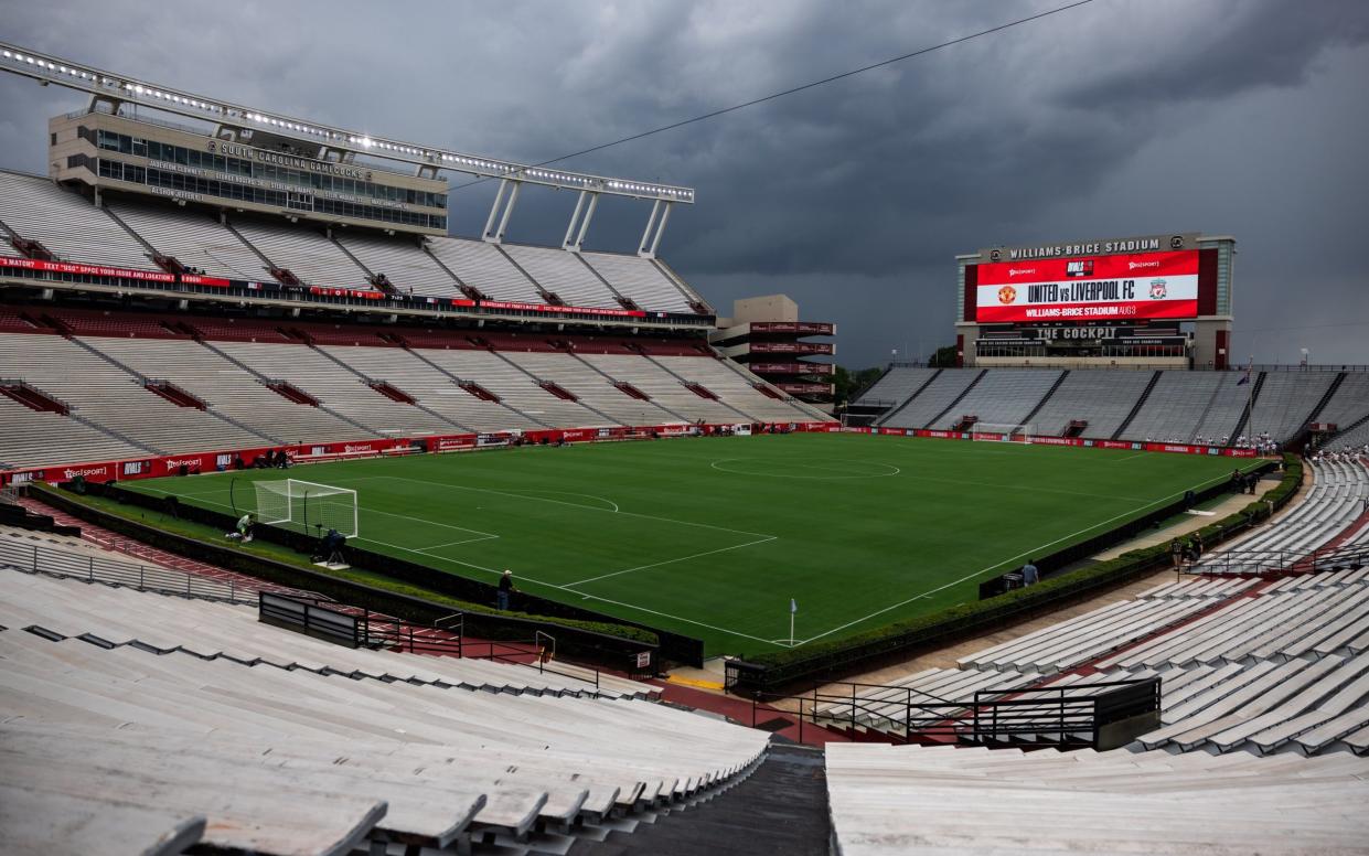 Inside the Williams-Brice Stadium in South Carolina