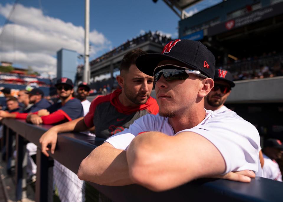 It was a surreal experience for WooSox infielder Grant Williams, who stepped into the batter's box against Chris Sale at Fenway Park on Thursday as the injured ace continues his comeback.