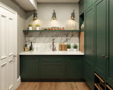 <p> If your utility room sits in an area of the house where there is little or no natural light, think carefully about different ways to illuminate the space. </p> <p> As well as your standard overhead light, why not add under-cabinet strip lighting and task lighting to add a shine to your chores? With no windows, it is a good idea to consider installing additional ventilation too, as heat and moisture are likely. </p> <p> Vented tumble dryers will need to be installed next to an external wall. If this isn’t possible, you will need to opt for a condenser tumble dryer instead. </p>