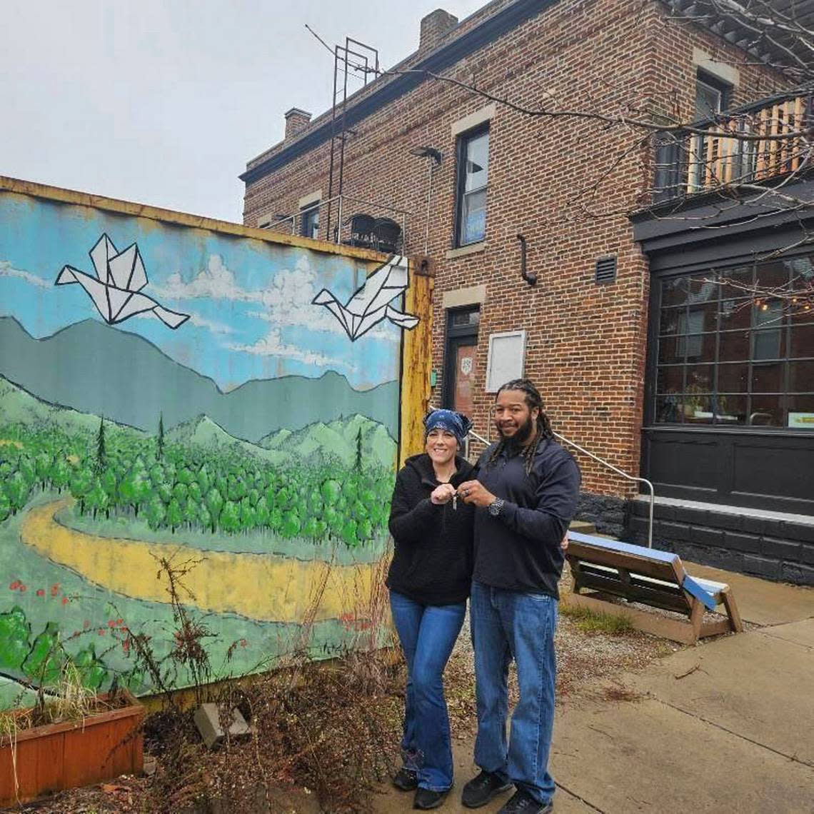 Michael and Antoine Harris are bringing their Moody Mike’s vegan menu to the former Broomwagon cafe space on North Limestone. They hope to open the new cafe in March. Provided
