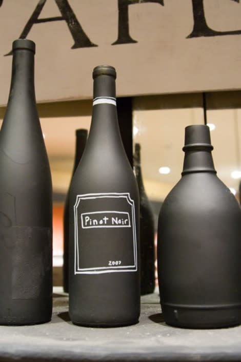 Chalkboard Painted Wine Bottles