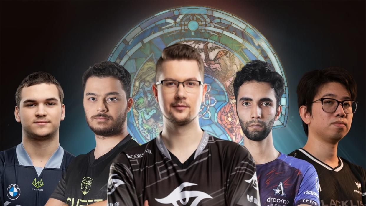 The regional qualifiers for Dota 2's The International 2023 will take place from 17 to 31 August, where eight teams from six regions will get to join the 12 directly-invited squads in this year's world championship tournament. Pictured: OG bzm, Quest Esports No!ob, Team Secret Puppey, Team Aster SumaiL, Blacklist Rivalry Kuku. (Photos: OG, Quest Esports, Team Secret, Team Aster, Blacklist Rivalry, Valve Software)