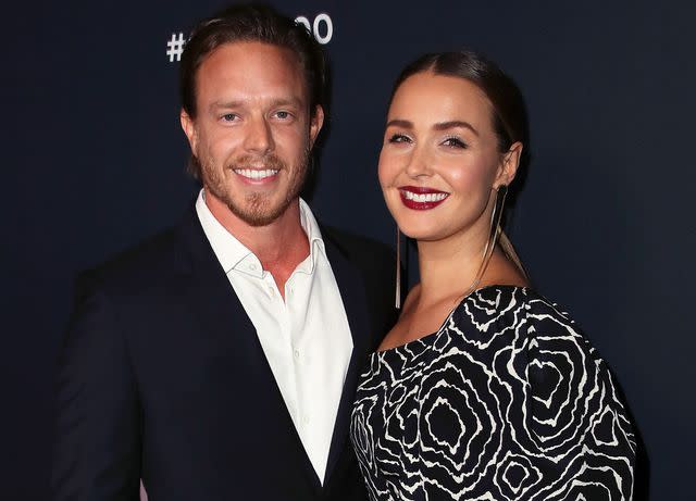 <p>David Livingston/Getty</p> Matthew Alan and Camilla Luddington in 2017.