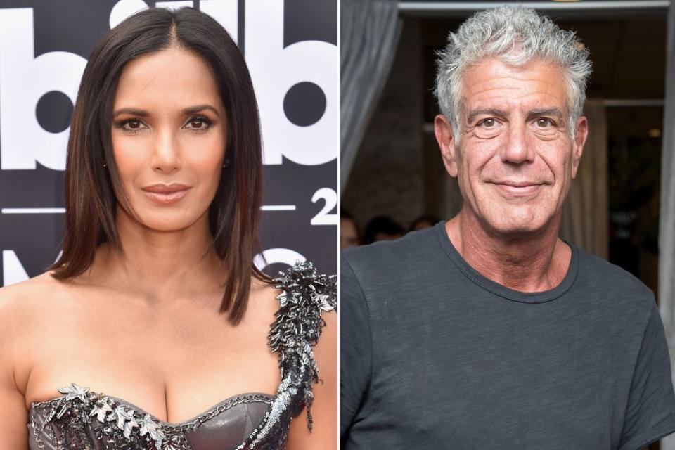 Padma Lakshmi and Anthony Bourdain