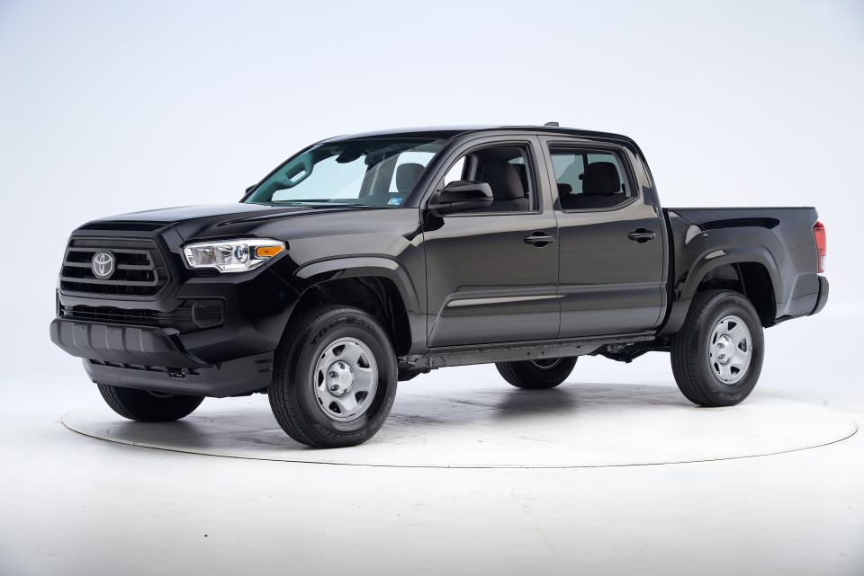 2022 Toyota Tacoma Double Cab (rating also applies to 2023 models) The rear passenger dummy's head approached the front seatback, which increases the risk of head injuries.