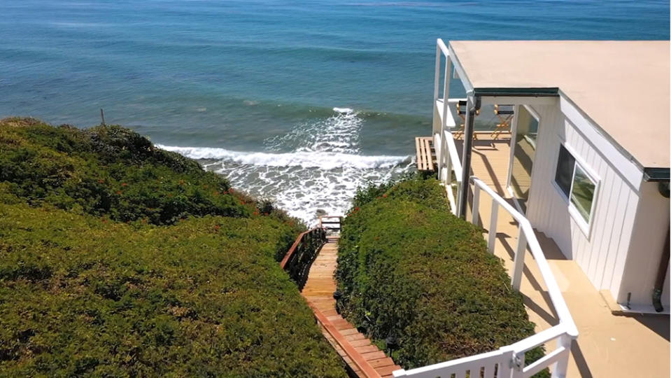 Steps leading down to the ocean where parts of the ‘Sometimes’ filming took place. - Credit: Chris Cortazzo