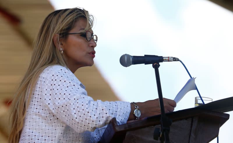 Ceremony at the Military Condor School in Sanandita