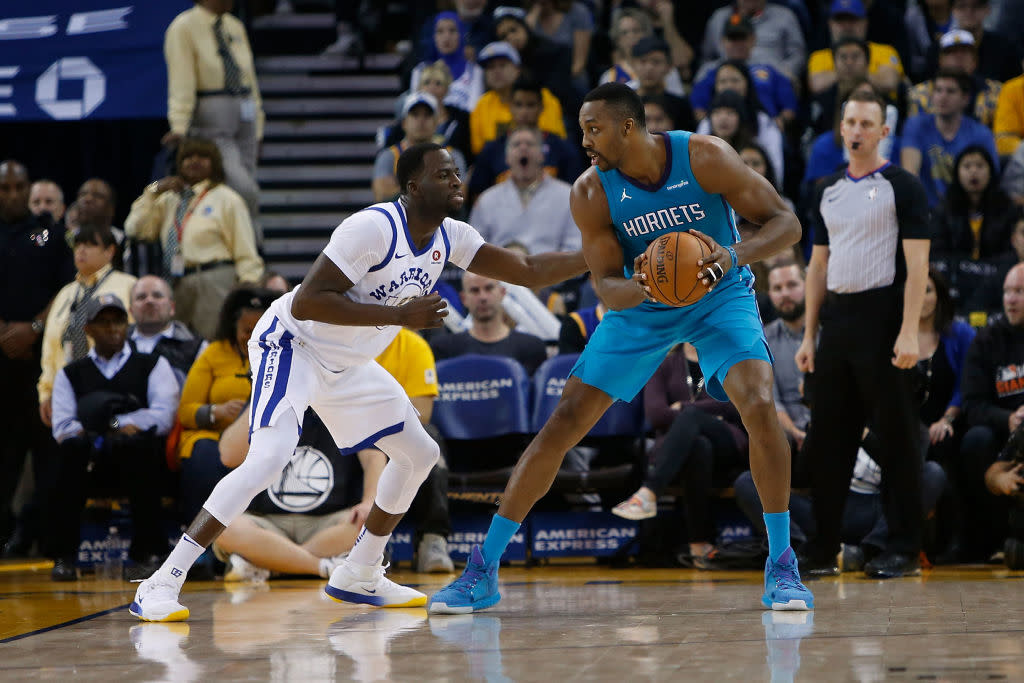 Dwight Howard put up 29 points, 13 rebounds and seven assists against the Warriors on Dec. 29. (Getty Images)