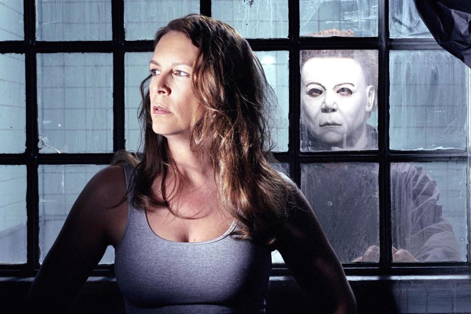 HALLOWEEN: RESURRECTION, Jamie Lee Curtis, Brad Loree, 2002, (c) Miramax/courtesy Everett Collection