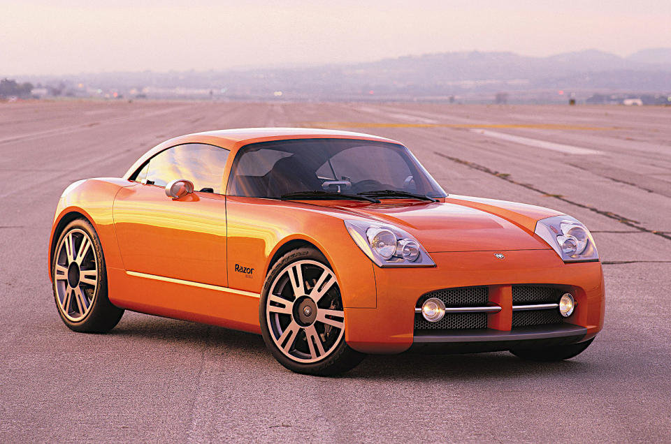 <p>Developed by DaimlerChrysler in association with scooter manufacturer Razor, this concept was a minimalist sports car powered by a turbocharged 2.4-litre four-cylinder engine producing around 250bhp.</p><p>It might have served as an interesting rival to the Mazda MX-5 if it had ever gone into production, but that didn’t happen.</p>