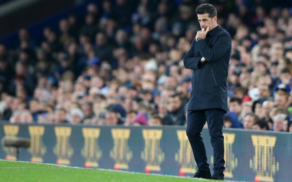 Marco Silva appears to have little support from the board or the stands - Getty Images Europe