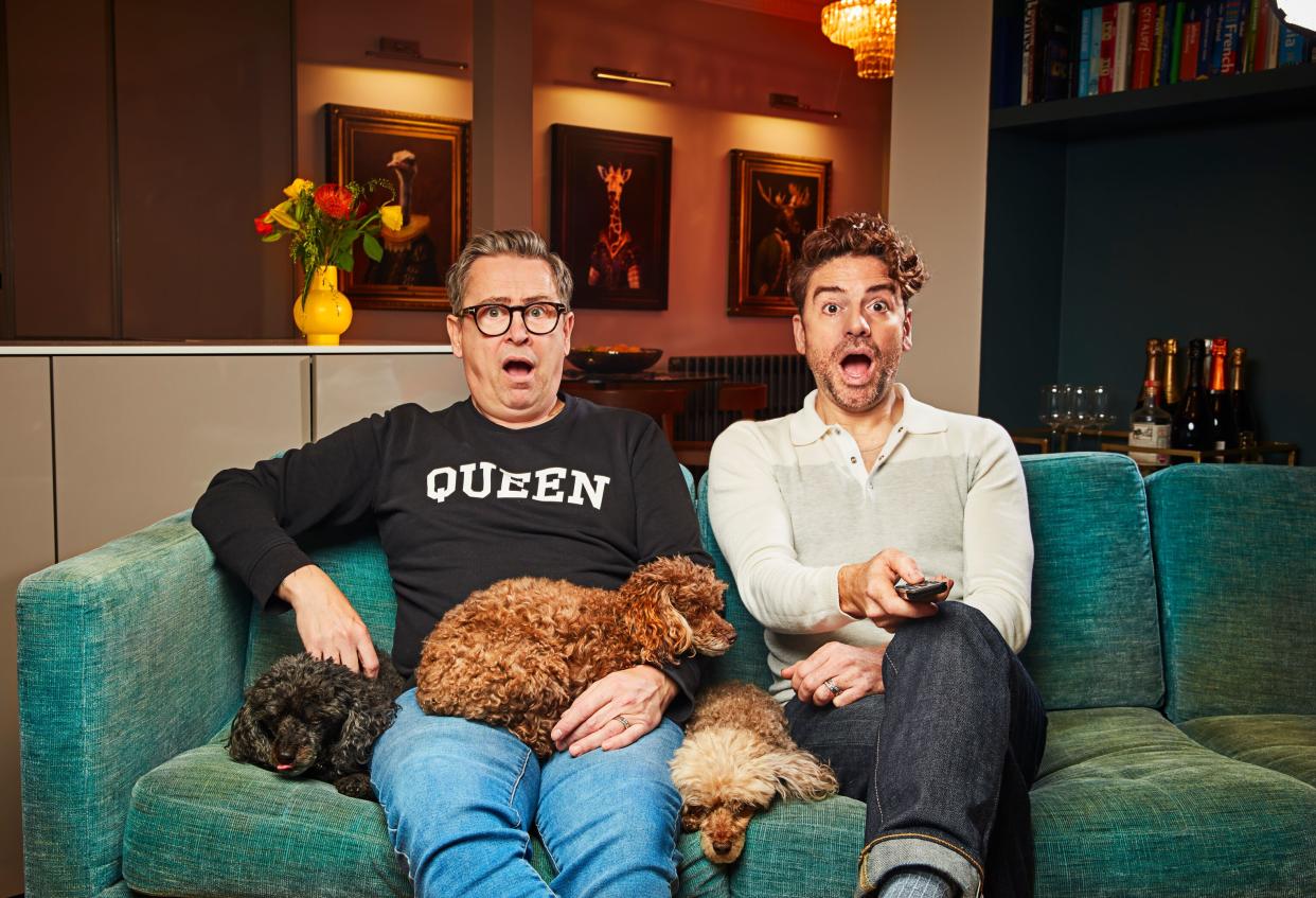 Gogglebox stars Stephen Webb and Daniel Lustig. (Channel 4)