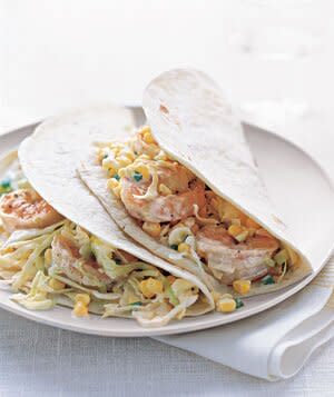 Shrimp Tacos With Citrus Cabbage Slaw