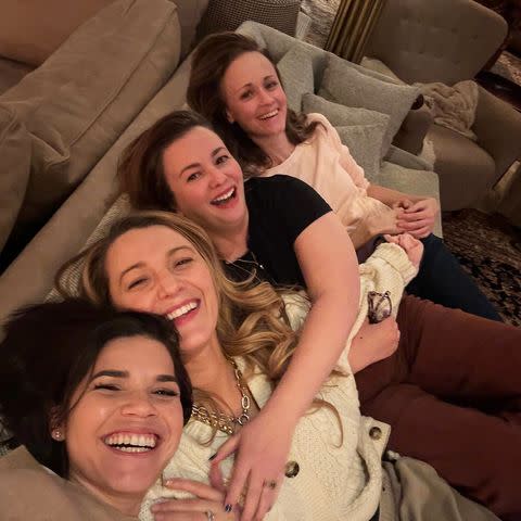 <p>Blake Lively/ Instagram</p> Blake Lively, America Ferrera, Amber Tamblyn and Alexis Bledel