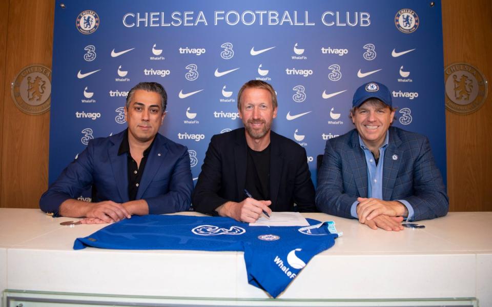 New manager Graham Potter. (Chelsea FC via Getty Images)