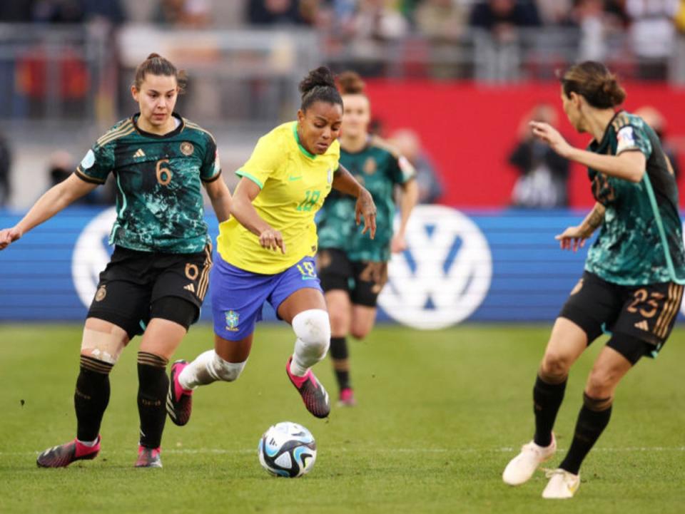 Geyse in action for Brazil against Germany (Getty Images)