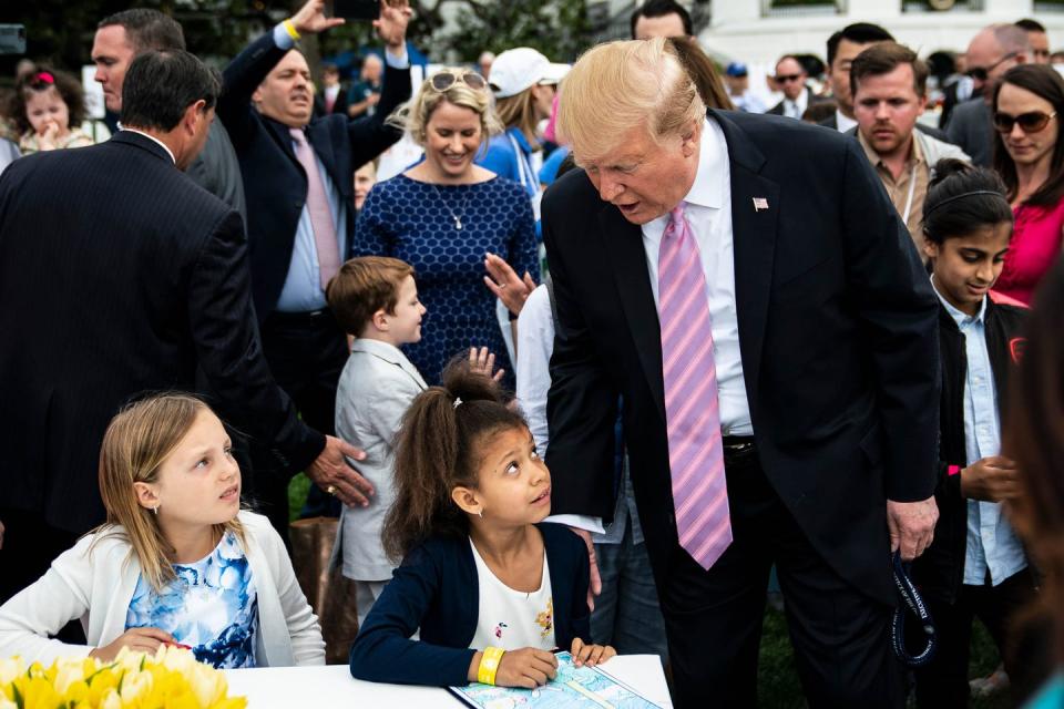 The Annual Easter Egg Roll at Trump's White House Was a Very Weird Scene