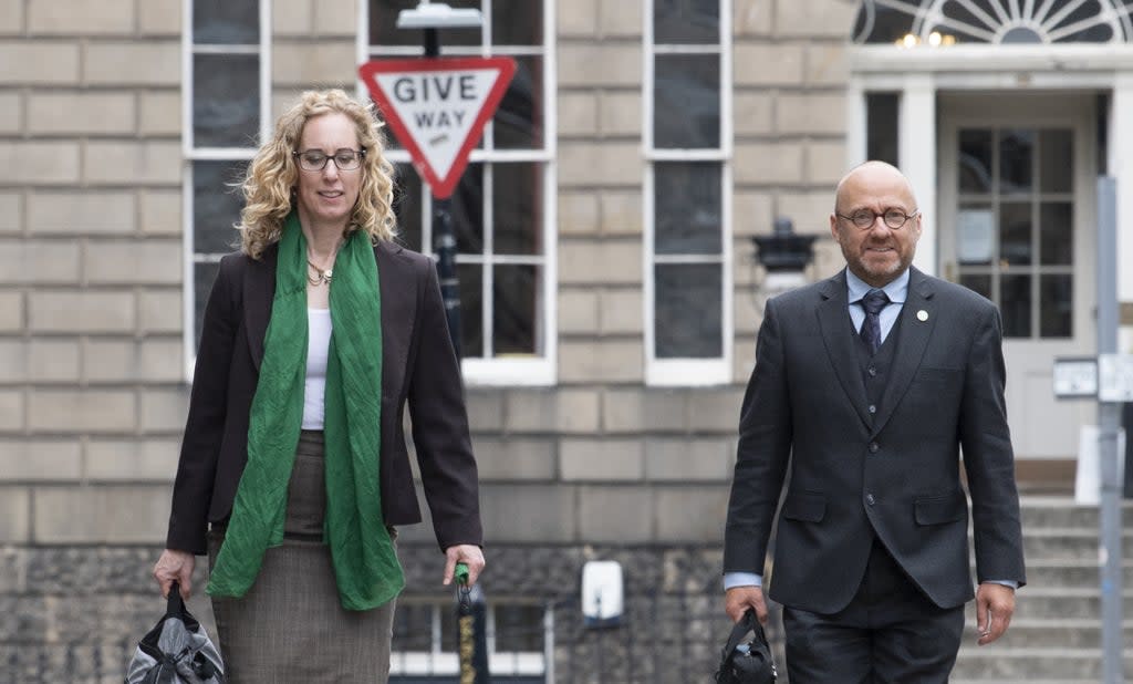 Lorna Slater and Patrick Harvie are co-leaders of the Scottish Greens (Lesley Martin/PA) (PA Wire)