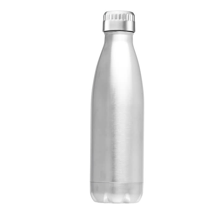 Avanti Fluid Vacuum Twin Wall Insulated Drink Bottle in silver.