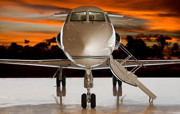 An eye-watering $265k gets spent on private jets. Photo: Getty Images