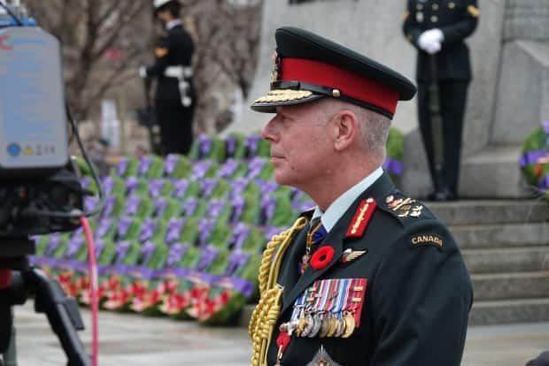 Gen. Jonathan Vance at the National War Memorial on Wednesday, November 11, 2020.