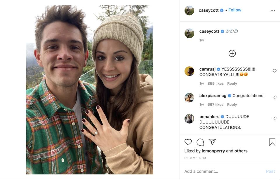 casey cott engagement