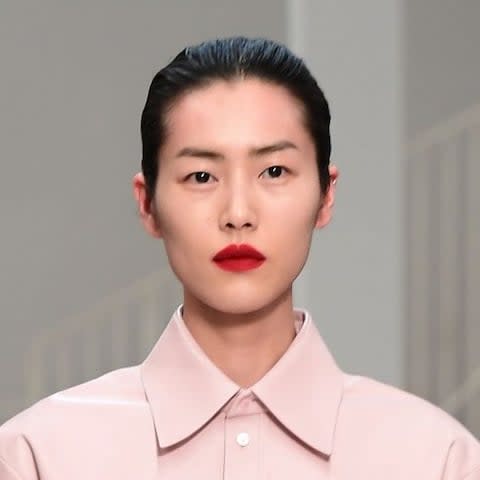 Make-up was classic and wearable at Tod's - Credit: MIGUEL MEDINA/AFP