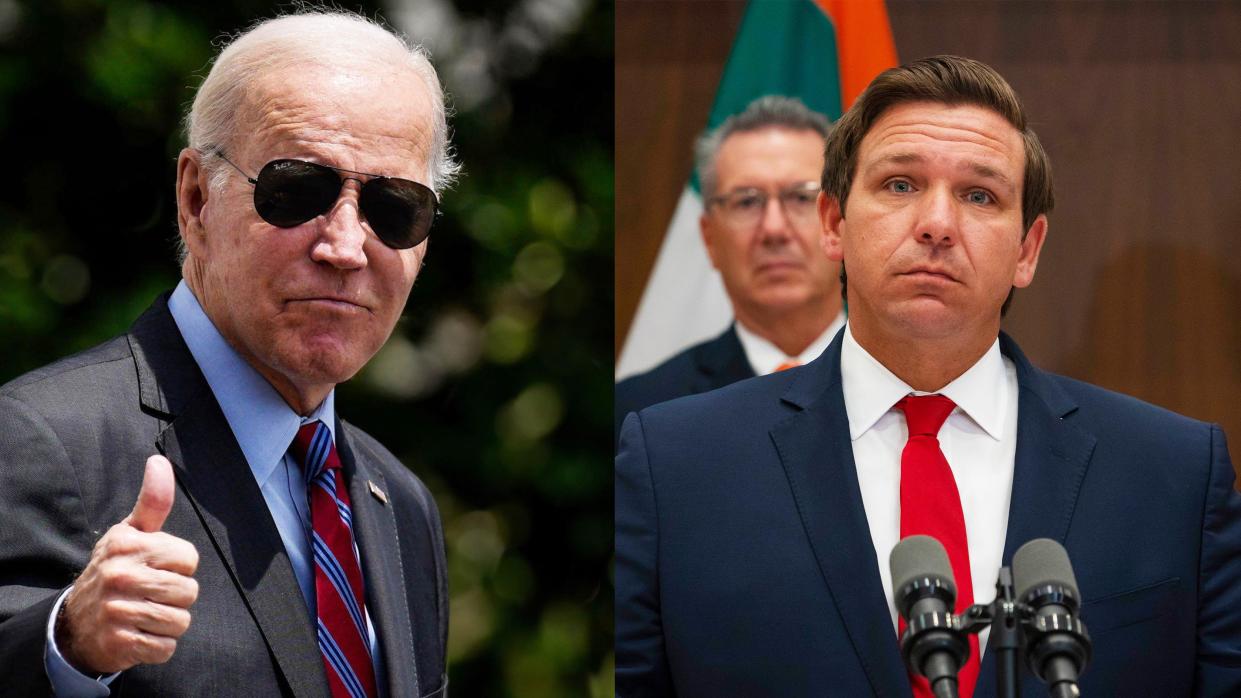 The Joe Biden campaign mocked Florida Governor Ron DeSantis for agreeing to help Donald Trump