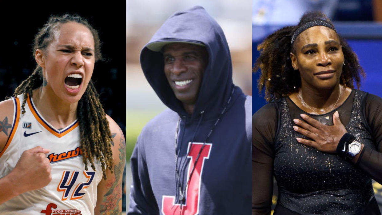 Brittney Griner, Deion Sanders and Serena Williams