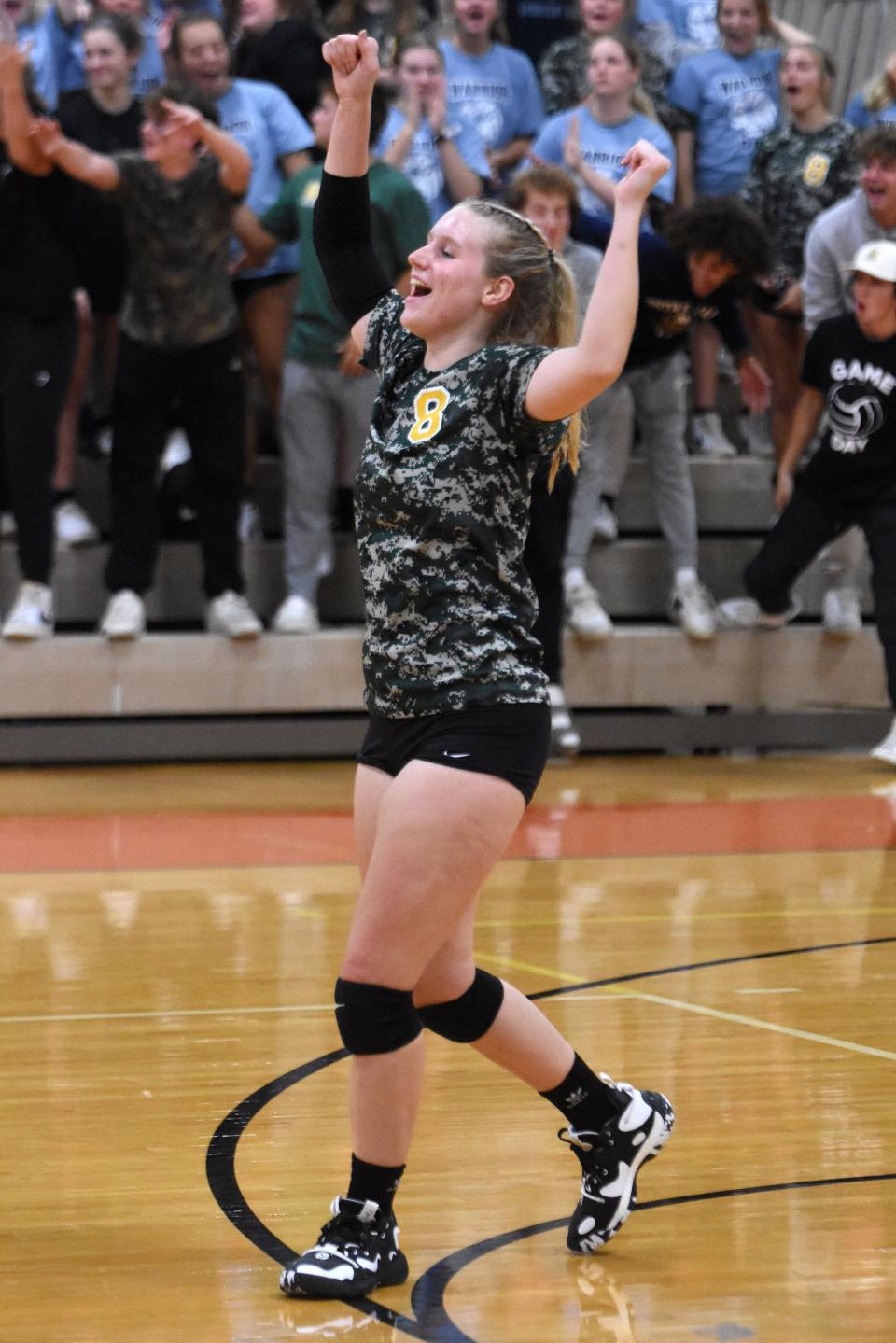 Howell senior Ruby Earl had had 221 kills, 183 digs and 39 aces in 2022.