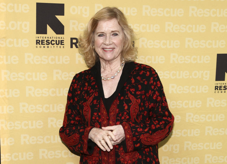 FILE - Liv Ullmann attends the International Rescue Committee's Freedom Award Dinner in New York on Nov. 2, 2017. (Photo by Andy Kropa/Invision/AP, File)