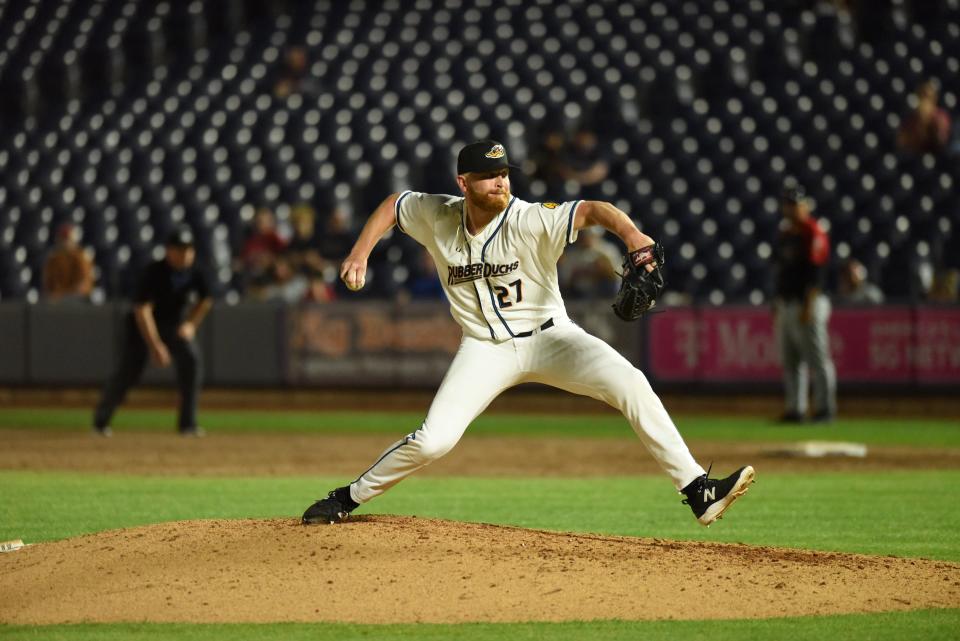 Armed with a 100 mph fastball, RubberDucks right-hander Andrew Walters could be with the Cleveland Guardians by season's end.