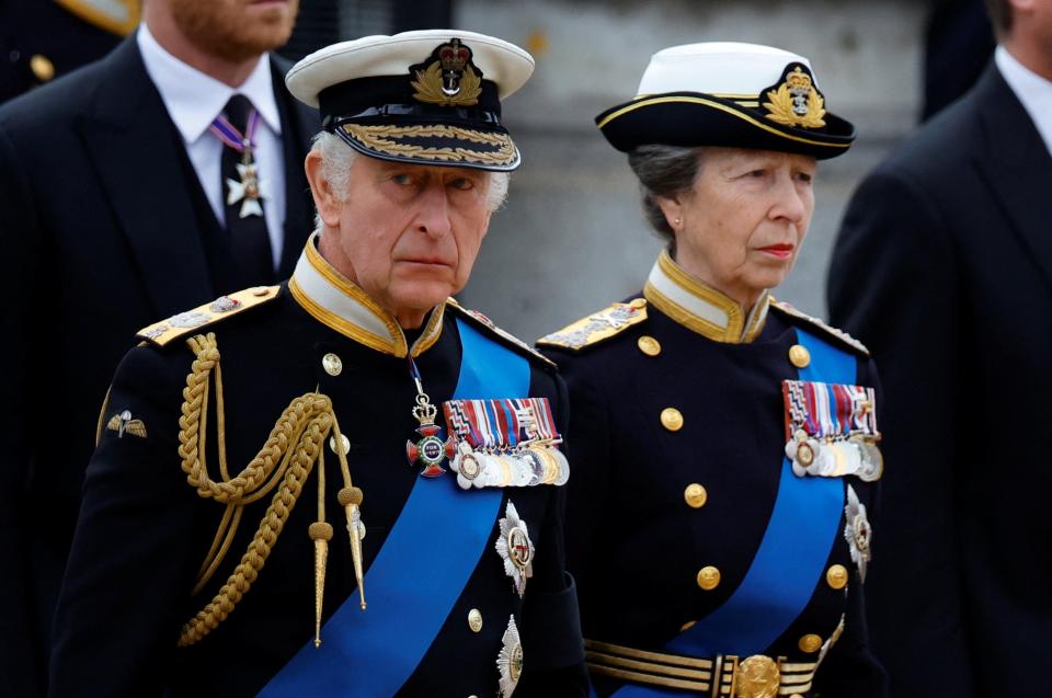 Both Princess Anne and King Charles have now been hospitalised this year. (Getty Images)