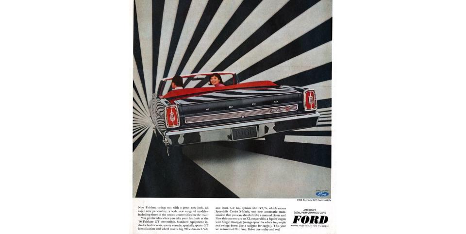 1966 ford fairlane convertible magazine advertisement