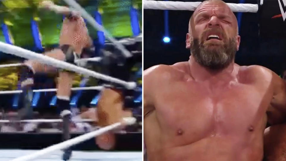 Triple H is set to undergo surgery after the injury in Saudi Arabia. Pic: WWE