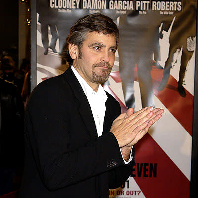 George Clooney at the Westwood premiere of Warner Brothers' Ocean's Eleven