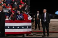 U.S. President Donald Trump holds a campaign rally at Erie International Airport