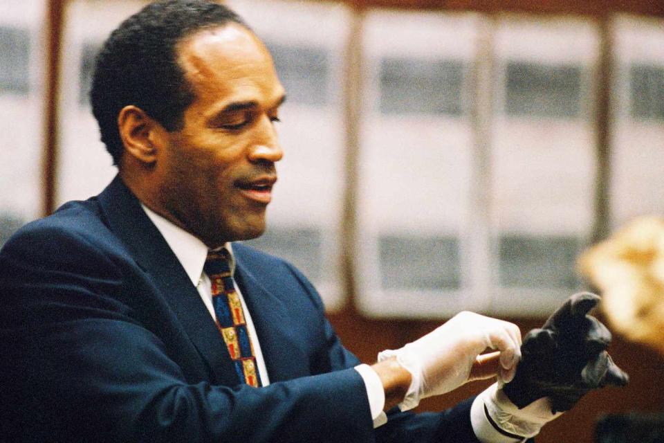 <p>Lee Celano/WireImage</p> O.J. Simpson at his murder trial