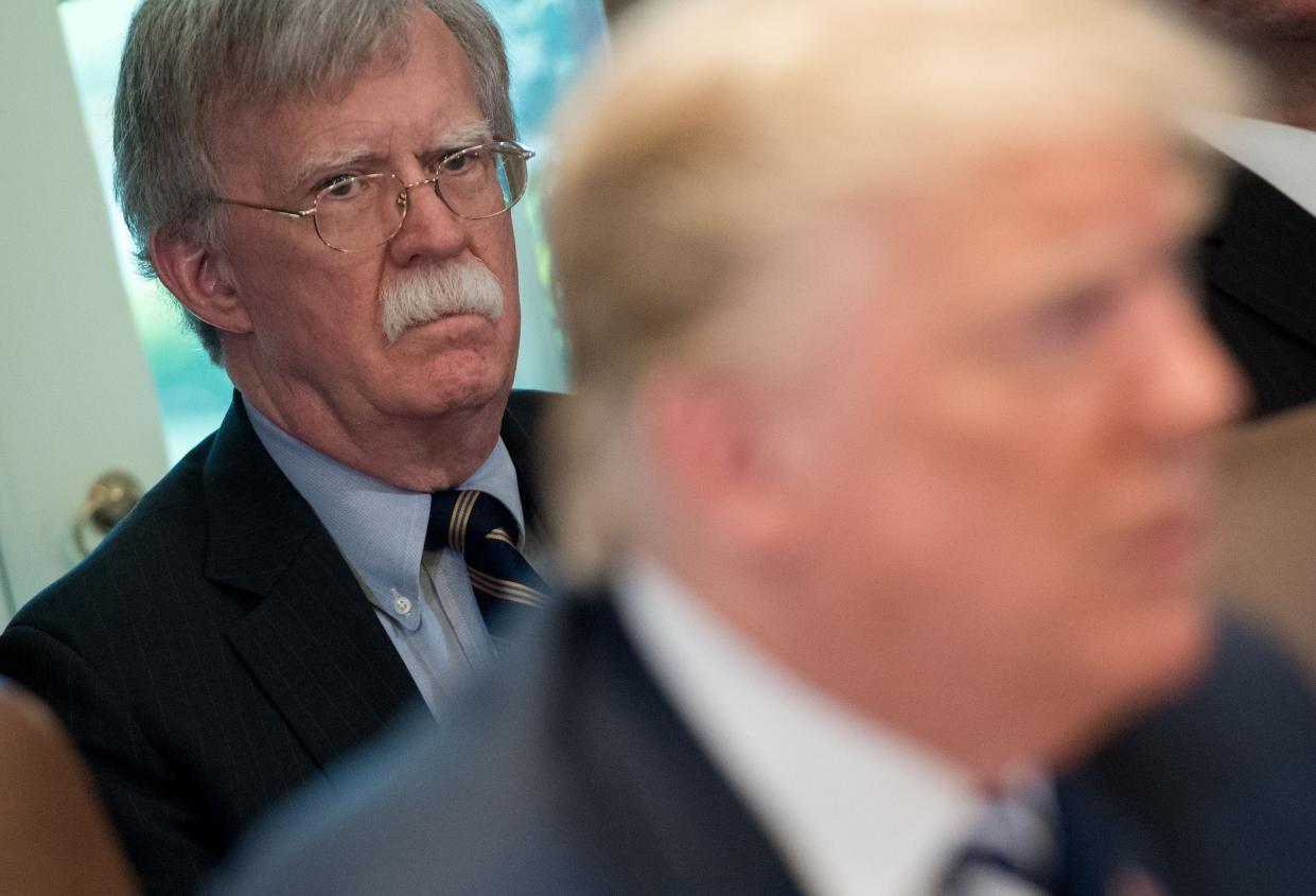 President Donald Trump had a fractious relationship with national security adviser John Bolton.