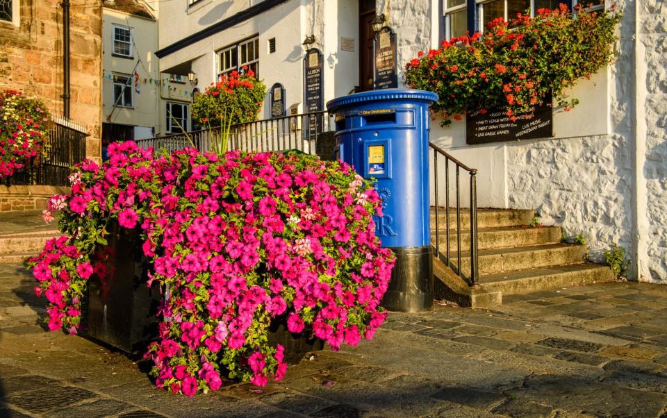 St Peter Port has a very British feel