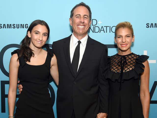 Jamie McCarthy/Getty Sascha Seinfeld, Jerry Seinfeld, and Founder and President, GOOD+ Foundation Jessica Seinfeld attend the 2018 GOOD+ Foundations Evening of Comedy + Music Benefit, presented by Samsung Electronics America at Carnegie Hall on Sept. 12, 2018, in New York City