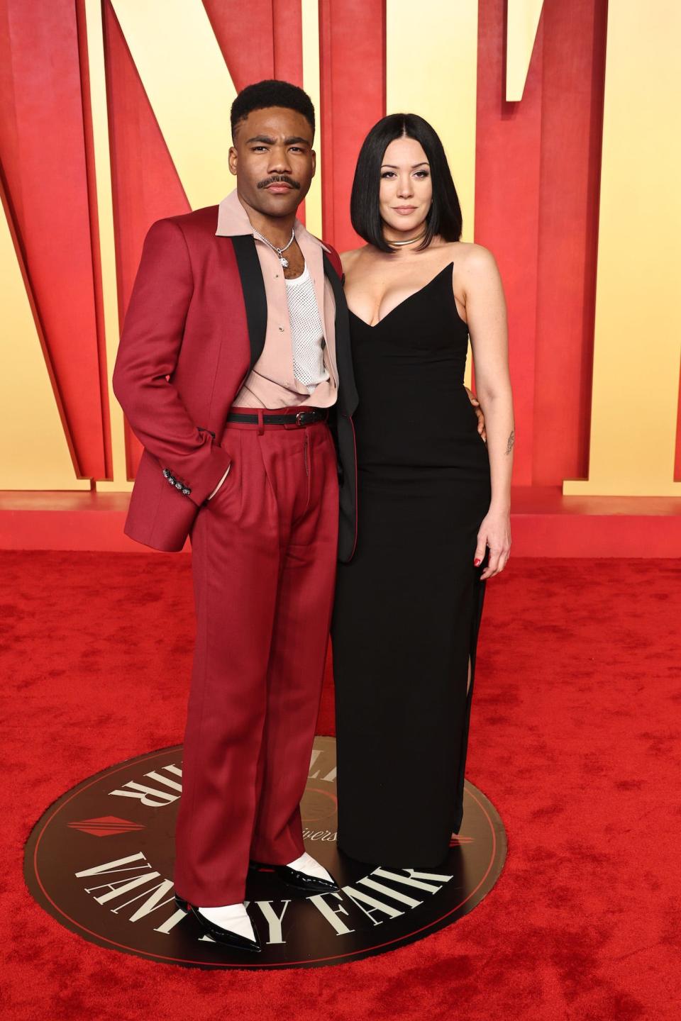 Donald Glover and Michelle White attend the 2024 Vanity Fair Oscars after-party.