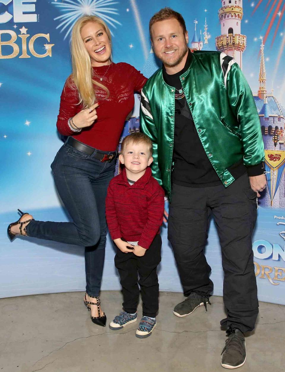 Heidi Montag, Gunner Stone, and Spencer Pratt attend Disney On Ice at STAPLES Center Los Angeles at Staples Center on December 18, 2021 in Los Angeles, California