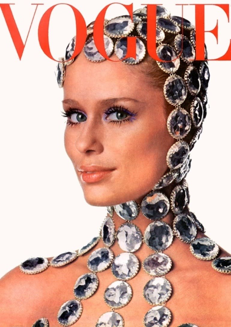 Lauren Hutton in Vogue, December 1968