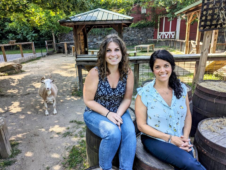 Kate Frost(left) and Cindy Smith(right), new executive director and director of development for the Friends of the WNC Nature Center.