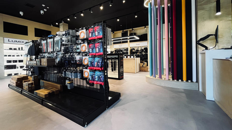 Interior of new Wex Photo Video Edinburgh store