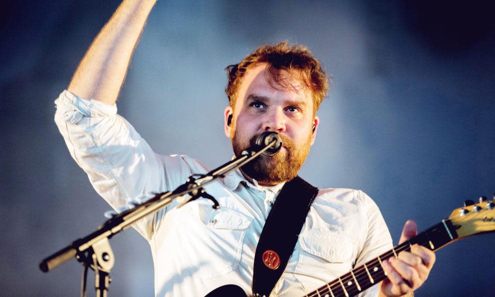 Scott Hutchison performing in Glasgow.