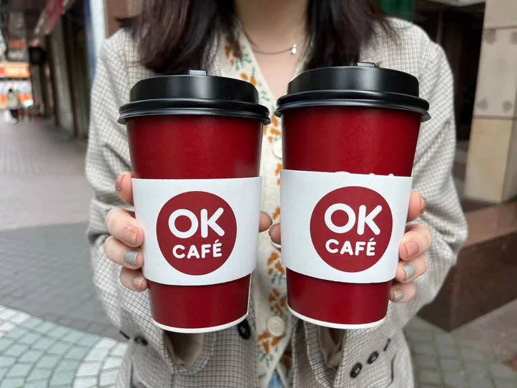 OKmart大杯咖啡買2送1。業者提供