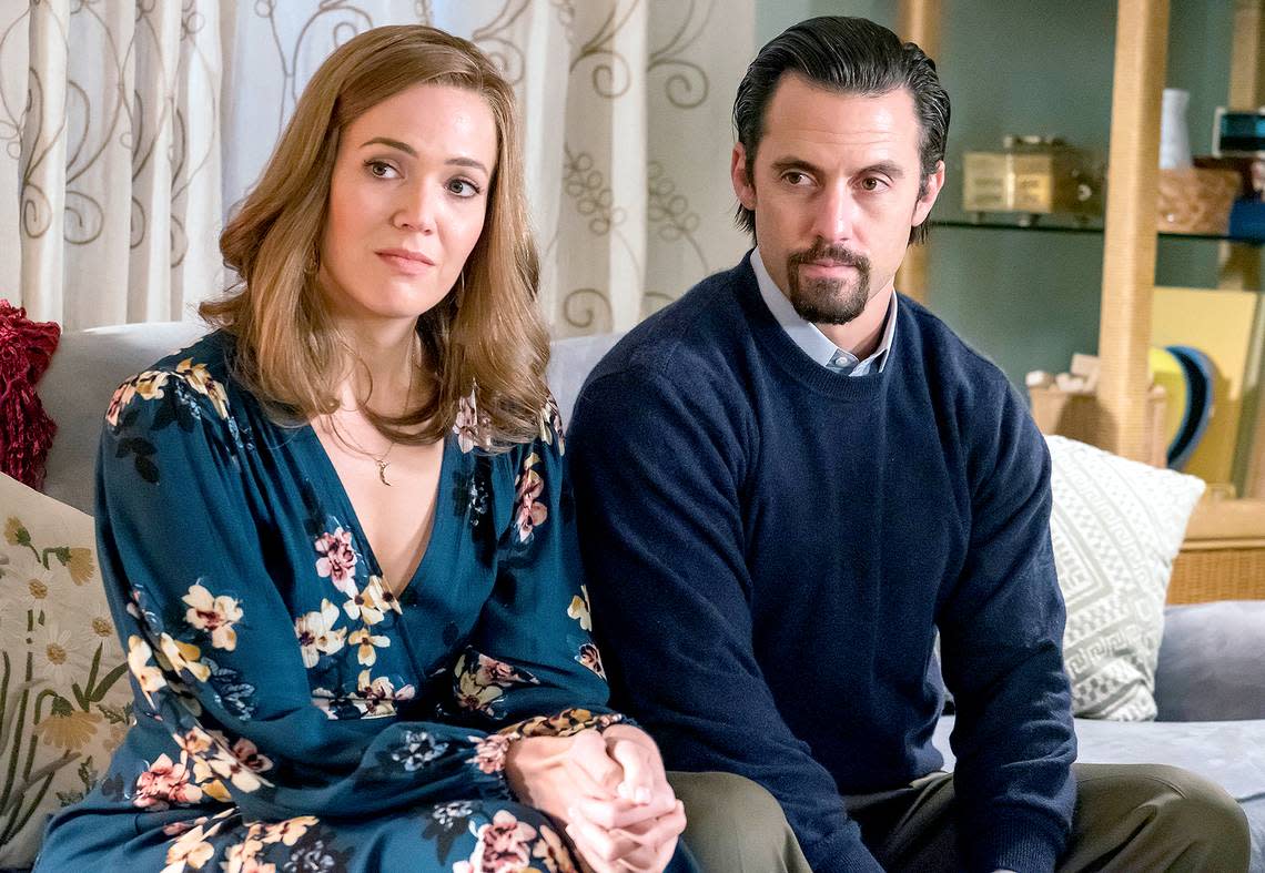 For six seasons, Mandy Moore and Milo Ventimiglia played Rebecca amd Jack on “This Is Us.”