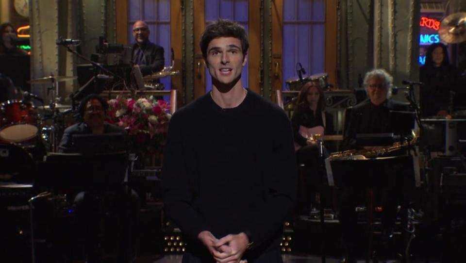 Jacob Elordi during his ‘Saturday Night Live’ opening monologue (SNL/NBC)